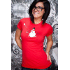 World Of Warcraft Ladies T-Shirt Holiday red