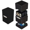 Black Satin Tower Deck Box